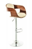 Barhocker Kingston walnuss/creme