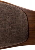 2er Set Stühle Kingston Stoff walnuss/braun 