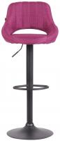 Barhocker Milet Stoff schwarz lila 