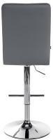 Barhocker Peking V2 Kunstleder chrom grau 