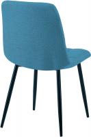 4er Set Esszimmerstuhl Tilde Stoff hellblau 