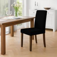 2er Set Esszimmerstuhl Ina Cord antik dunkel schwarz 
