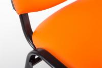 Besucherstuhl Ken Kunstleder orange Besucherstuhl Ken Kunstleder orange