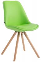 Besucherstuhl Laval Rund natura (eiche) grün