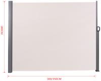 Sichtschutz Lovington 180x300 cm creme 