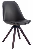 Besucherstuhl Calais square walnuss (eiche) schwarz