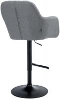Barhocker Natoma Stoff schwarz grau 