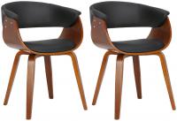 2er Set Stühle Bruce schwarz