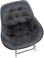 2er Set Barhocker Gibson Stoff  dunkelgrau 