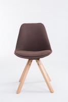 Besucherstuhl Toulouse Stoff Square natura (eiche) braun