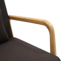 Sessel Hibbing Stoff braun 