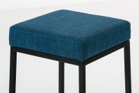 2er Set Barhocker Montreal 85 Stoff schwarz blau 