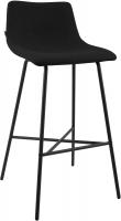 Barhocker Altona Stoff schwarz 