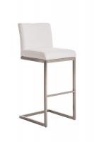 Barhocker Paros Stoff weiß