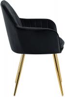 Esszimmerstuhl Cheryl Samt gold schwarz 