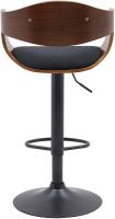 Barhocker Kingston B Stoff walnuss/schwarz 