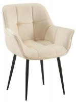 Esszimmerstuhl Roseville Samt creme 