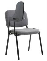 4er Set Stühle Ken mit Klapptisch Stoff  grau 