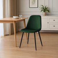 2er Set Esszimmerstuhl Maryam Samt  grün 