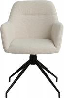 Esszimmerstuhl Merlinda Stoff Teddy creme 