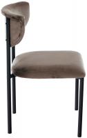 2er Set Besucherstuhl Gambell Samt braun 