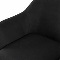 Esszimmerstuhl Vessa Stoff schwarz 