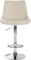 Barhocker Toni Kunstleder chrom creme 