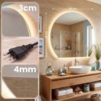 Badspiegel Baloni 80 cm klarglas 
