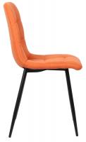 2er Set Esszimmerstuhl Tilde Stoff orange 
