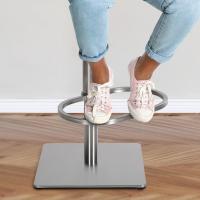 2er Set Barhocker Damaso Stoff edelstahl grau 2er Set Barhocker Damaso Stoff edelstahl grau