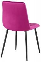 2er Set Esszimmerstuhl Clairton Samt lila 