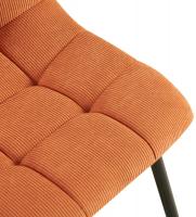 4er Set Esszimmerstuhl Tilde Cord orange 