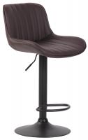 2er Set Barhocker Lentini Kunstleder schwarz braun 