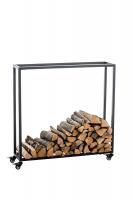 Kaminholzständer Hetta 25x100x100 cm schwarz Kaminholzständer Hetta 25x100x100 cm schwarz