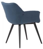 Esszimmerstuhl Roseville Stoff blau 