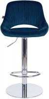 Barhocker HD Milet C Samt blau 