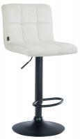 Barhocker Peru Samt schwarz creme 