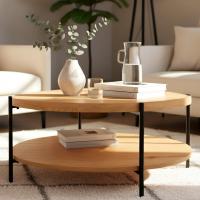 Couchtisch Edduma 80 cm natura 