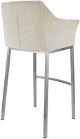 Barhocker Damaso E Cord mit 4-Fuß Gestell creme 