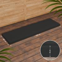 Teakbank Daxon mit Sitzkissen 180 cm dunkelgrau Teakbank Daxon mit Sitzkissen 180 cm dunkelgrau