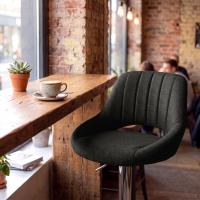 Barhocker HD Milet C Stoff dunkelgrau Barhocker HD Milet C Stoff dunkelgrau