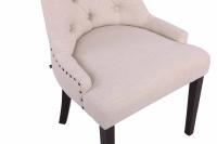 2er Set Esszimmerstuhl Aberdeen Stoff antik creme 