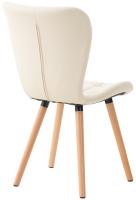 2er Set Stuhl Elda Kunstleder creme 