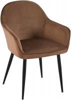 Esszimmerstuhl Boise Samt braun 