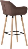 2er Set Barhocker Grant Stoff coffee 