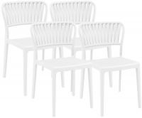 4er Set Stühle Portofino weiß