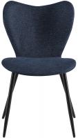 2er Set Esszimmerstuhl Maika Stoff blau 