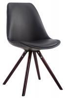 Besucherstuhl Laval Rund cappuccino (eiche) schwarz