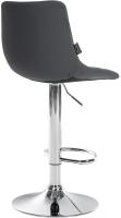 2er Set Barhocker Jerry Kunstleder chrom grau 