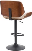 Barhocker Beverley B Stoff walnuss/creme 